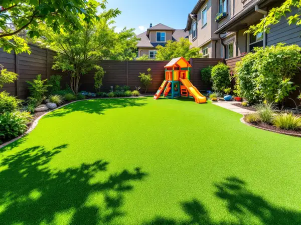 Backyard turf install