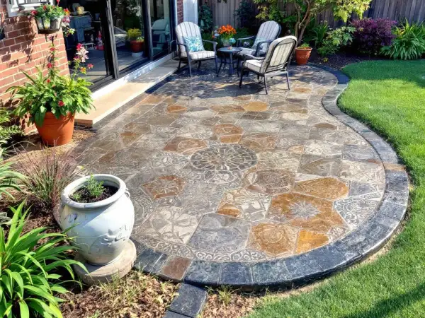 Concrete patio