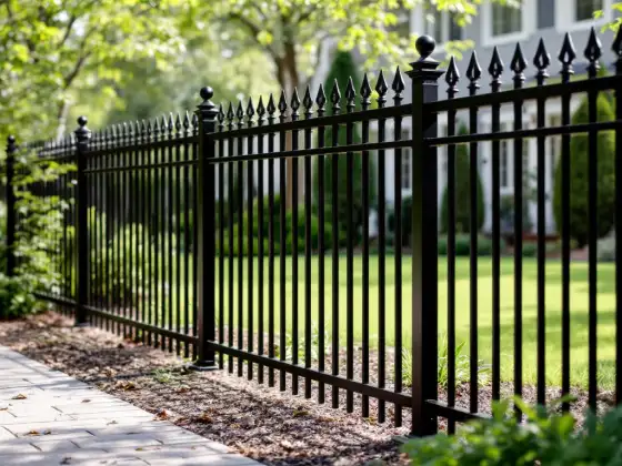 Aluminum or steel fence