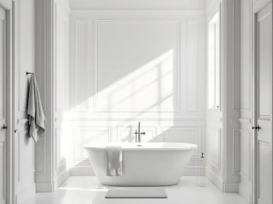 Painted bathroom