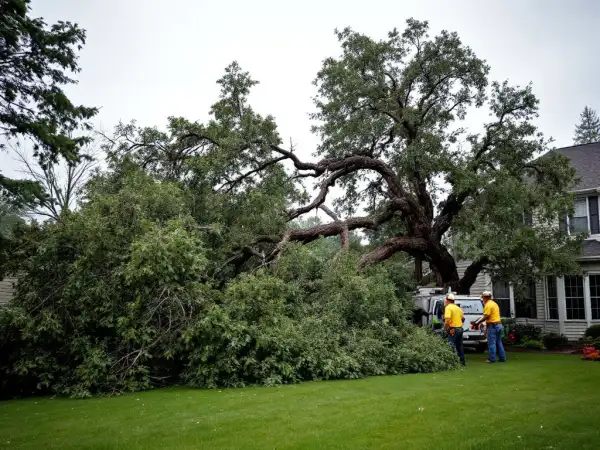 Storm damage cleanup